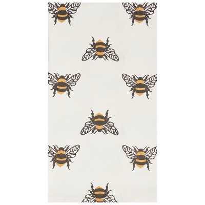 C&F Home Queen Bee Embroidered Cotton Waffle Weave Kitchen Towel