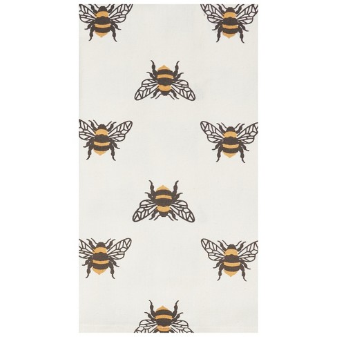 Yellow & Black Bumble Bee Kitchen Towel, Zazzle