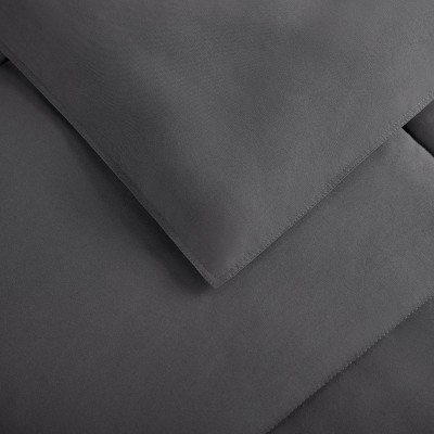 Gray Full/Queen Microfiber Comforter Set