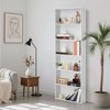 71.4" 6-Tier H-Shaped Bookshelf, Heavy Duty Open Shelf Storage Organizer for Home Office, Living Room, Bedroom - 4 of 4