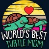 Men's Design By Humans World's Best Turtle Mom Retro Stripes By animalshop T-Shirt - 2 of 2