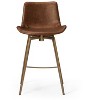 Maven Lane Victor Armless Vegan Leather Counter Height Bar Stool - 3 of 4