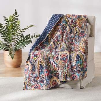 Nanette Floral Quilted Throw - Levtex Home