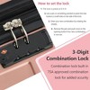 SEVOBAL Luggage Hardshell Luggage, Lightweight Durable ABS Suitcase with TSA Lock, 24 Inch Travel Carry On Luggage, Pink, 15.9"*10.2"*25.8" - 3 of 4