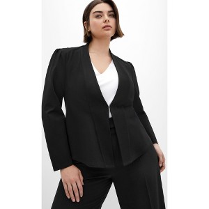 Women's Plus Size Praise Jacket - black | CITY CHIC - 1 of 4