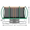 Jump Into Fun 8X14FT Rectangle Recreational Trampoline, Equipped with 8 high-security rails & UV-resistant safety trampoline fence net for Kids Adults - 2 of 4