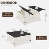 SinCiDo Farmhouse Lift Top Coffee Table, 36" Square Center Table w/Large Hidden Storage Compartment, Rustic Wood Living Room Dining Table - 2 of 4