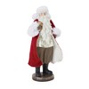 Flocked Santa Figurine with Toy Accents (Set of 2) - 2 of 3