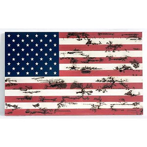 TX USA Corporation American Flag Wall Art - Red, Blue and White Colors Patriotic - 1 of 1