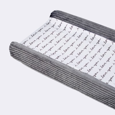 Image of Changing Pad Cover I Love You - Cloud Island™ Gray/White
