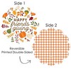 Big Dot of Happiness Fall Friends Thanksgiving - Friendsgiving Party Round Table Decorations - Paper Chargers - Place Setting For 12 - 3 of 4