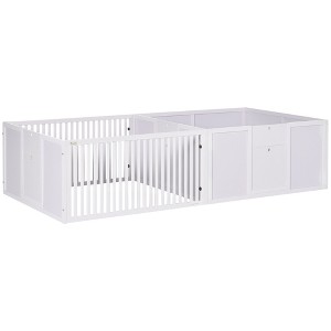 Gsluuk PawHut Whelping Box for Dogs Built for Mother's Comfort, Dog Whelping Pen with Removable Doors - 1 of 1