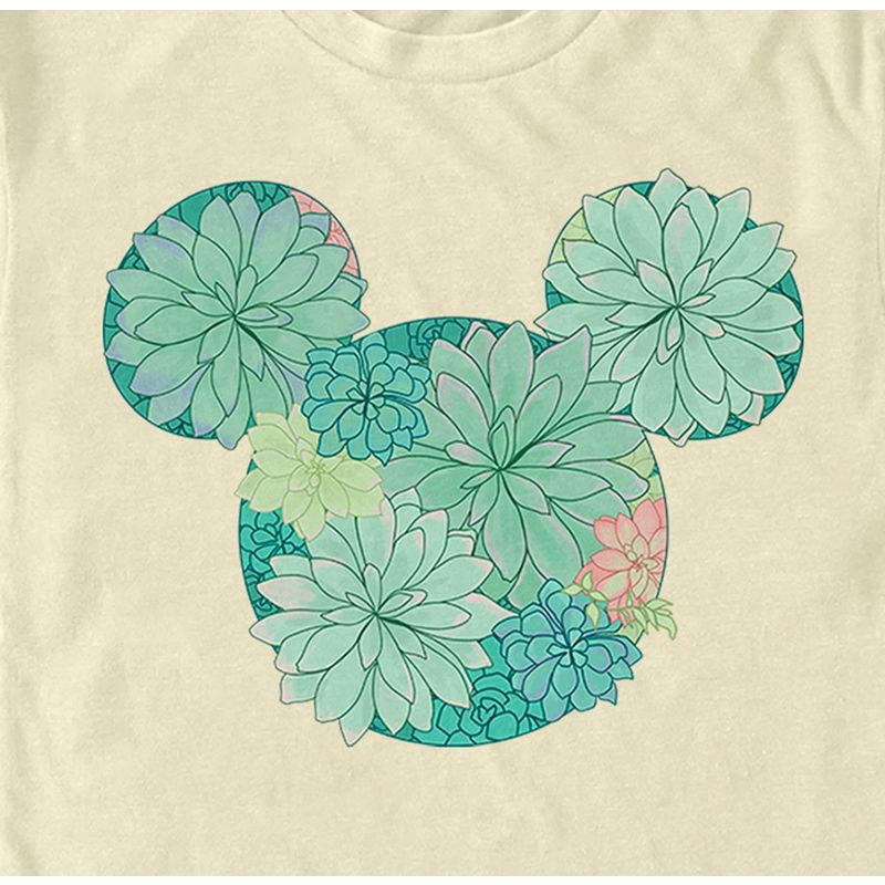 Men's Mickey & Friends Botanical Logo T-Shirt, 2 of 5