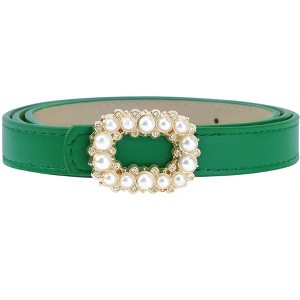 green emerald velvet dress Green Linna Belt – Easy Clothes North America main image 1