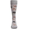 Memoi Men's Law N Order Heathered Bamboo Blend Novelty Crew Sock - 2 of 4