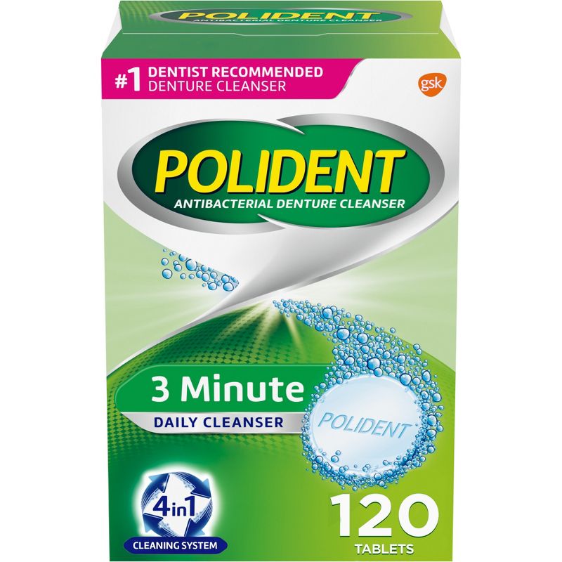 Polident Denture Cleaner Tablets - 120ct, 1 of 10