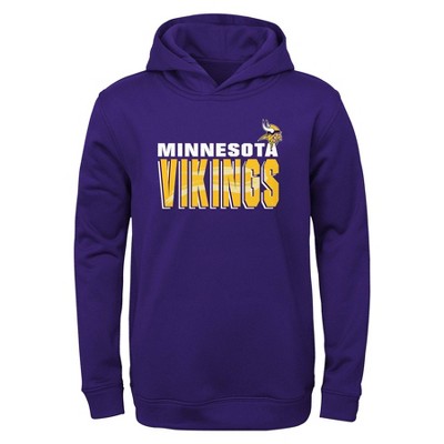 NFL Minnesota Vikings Women's Long Sleeve Fleece Hooded Sweatshirt - S