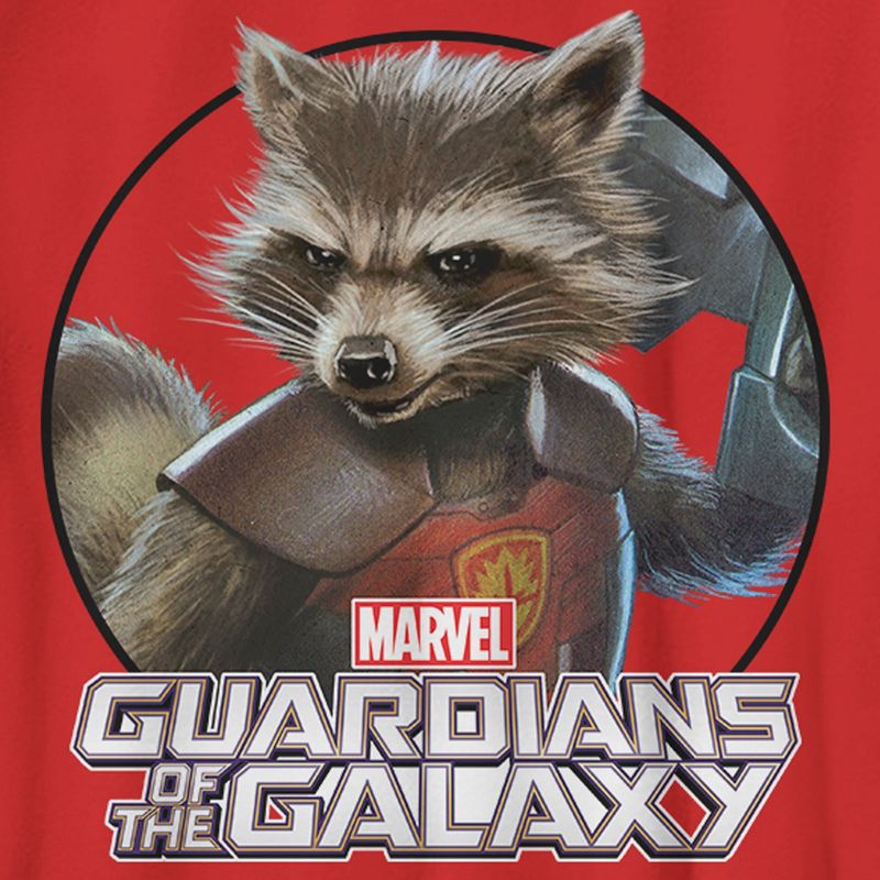 Boy's Marvel Guardians of the Galaxy Rocket Raccoon Portrait T-Shirt, 2 of 5