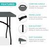Best Choice Products 6ft Plastic Folding Table, Indoor Outdoor Heavy Duty Portable w/ Handle, Lock - 4 of 4