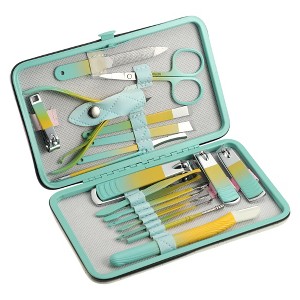 Unique Bargains Nail Clippers Nail Clipper Set for Nail Care Portable Stainless Steel Multicolor 1 Set - 1 of 4