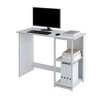 HOMLUX 40" Modern Computer Desk Study Writing Workstation w/Display Storage Shelves - 4 of 4