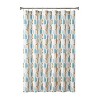 LunaLulinlk 15 Piece Shower Curtain, Blue/Yellow Geometric - 2 of 4