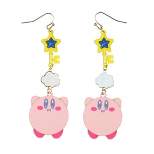Kirby Dangle Earrings Cloud Key And Character Jewelry Fashion Earrings 1 Pair Pink