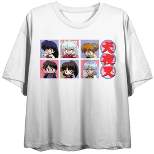 Inuyasha Character Grid Women's White Crop-