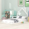 ALEXOUN Kids Floor Bed with House-Shaped Headboard & Solid Wood Slats,Platform Bed Frame for Girls Boys,No Box Spring Needed - 2 of 4