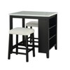 Aukfa 3-Piece Farmhouse Counter Height Dining Set, Wood Kitchen Dining Table Set for Small Places - 2 of 4