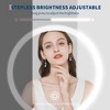 Makeup Mirror,360° Rotatable Height Adjustable Double Sided Mirror, 1x/10x True HD Magnifier,3 Colors,Adjustable Brightness - 4 of 4