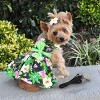 Doggie Design Twilight Black Hawaiian Hibiscus Dog Dress with Leash - 3 of 3