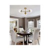 Elegant Lighting Briggs 26 inch flush mount in brass with clear shade - 2 of 4
