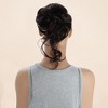 Unique Bargains Women's Nature Long Hair Wig Hair Clip 9.84inch Dark Brown 1 Pc - 3 of 4