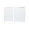 Olivia & May - 2pc Modern Novelty Metal Planter Pots - 3 of 4
