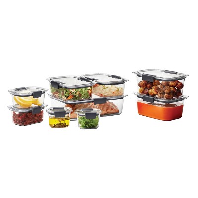 Clear BPA-Free 18-Piece Plastic Food Storage Container Set