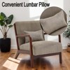 RISOKEYS Mid-Century Modern Accent Chair with Pillow: Stylish Corduroy Upholstery & Easy Assembly - for Living Room, Bedroom, Balcony Decor - 2 of 4