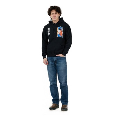 Dragon Ball Z Favorite Characters Adult Black Double Sided Hoodie