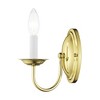 Livex Lighting Home Basics 1 - Light Wall Light in  Polished Brass - 4 of 4
