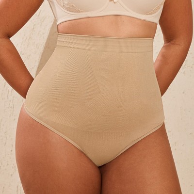 Women's High Waisted Nude Shapewear Briefs - Cupshe