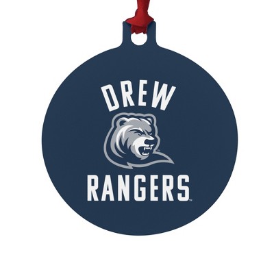 Drew University Rangers Logo Aluminum Holiday Christmas Tree Ornament
