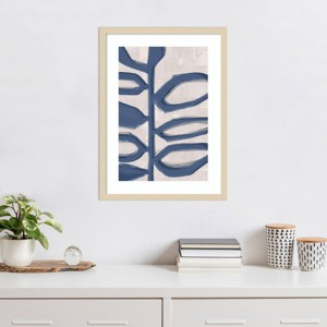 Amanti Art Abstract Blue Branch I by Alex Black Wood Framed Wall Art Print - 1 of 4