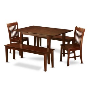 Dining Room Table Set - 7 Piece Wood Table & Chair Set - Classic Design - 1 of 4
