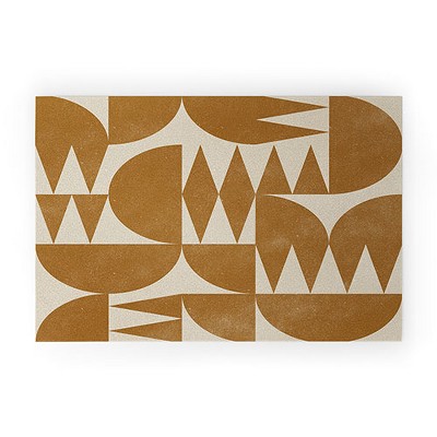 Alisa Galitsyna Woodblock Pattern 20" X 30" Welcome Mat - Society6 : Target