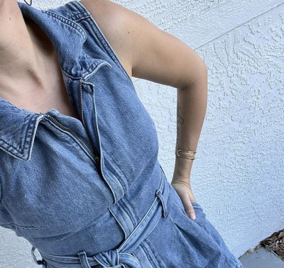 zanvin womens jumpsuits, Women Summer Casual Sleeveless Temperament  Commuting Denim Jumpsuit ,summer saving clearance,elegant gifts for ladies  teens