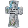 Northlight With God All Things Are Possible Floral Cross Statue - 6.75" - 4 of 4