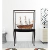 HomeRoots 69" Wood Brown Solid Wood Hand Painted San Felipe Large Floor Display Model Boat - 2 of 4