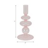 Glass Taper Candle Holder - Modern Decorative Candlestick for Home, Office, Bedroom & Living Room - Elegant Tall Contemporary Accent Decor - 3 of 4
