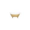 Cheung's Lavande Golden Metal Fleur-de-Lis Accented Tub Decor - 3 of 4