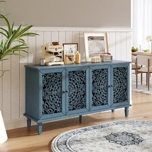 KTMBDW Accent Cabinet with Doors, Sideboard Buffet Cabinet with Storage, Buffet Table with Adjustable Shelf for Living Room, Kitchen - 1 of 4